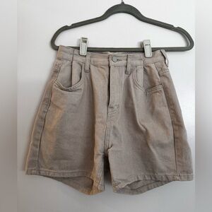 Frankie Shop Tan Denim Shorts